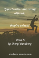 Motivational, Inspirational Quotes. From Books. 'Lean In: Women, Work, and the Will to Lead' by Sheryl Sandberg. Book Review.